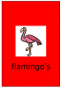 Klassymbool van de flamingoklas